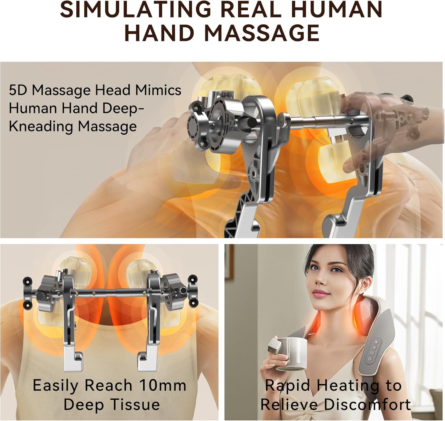 Wireless Professional Neck Shoulder Back Massager