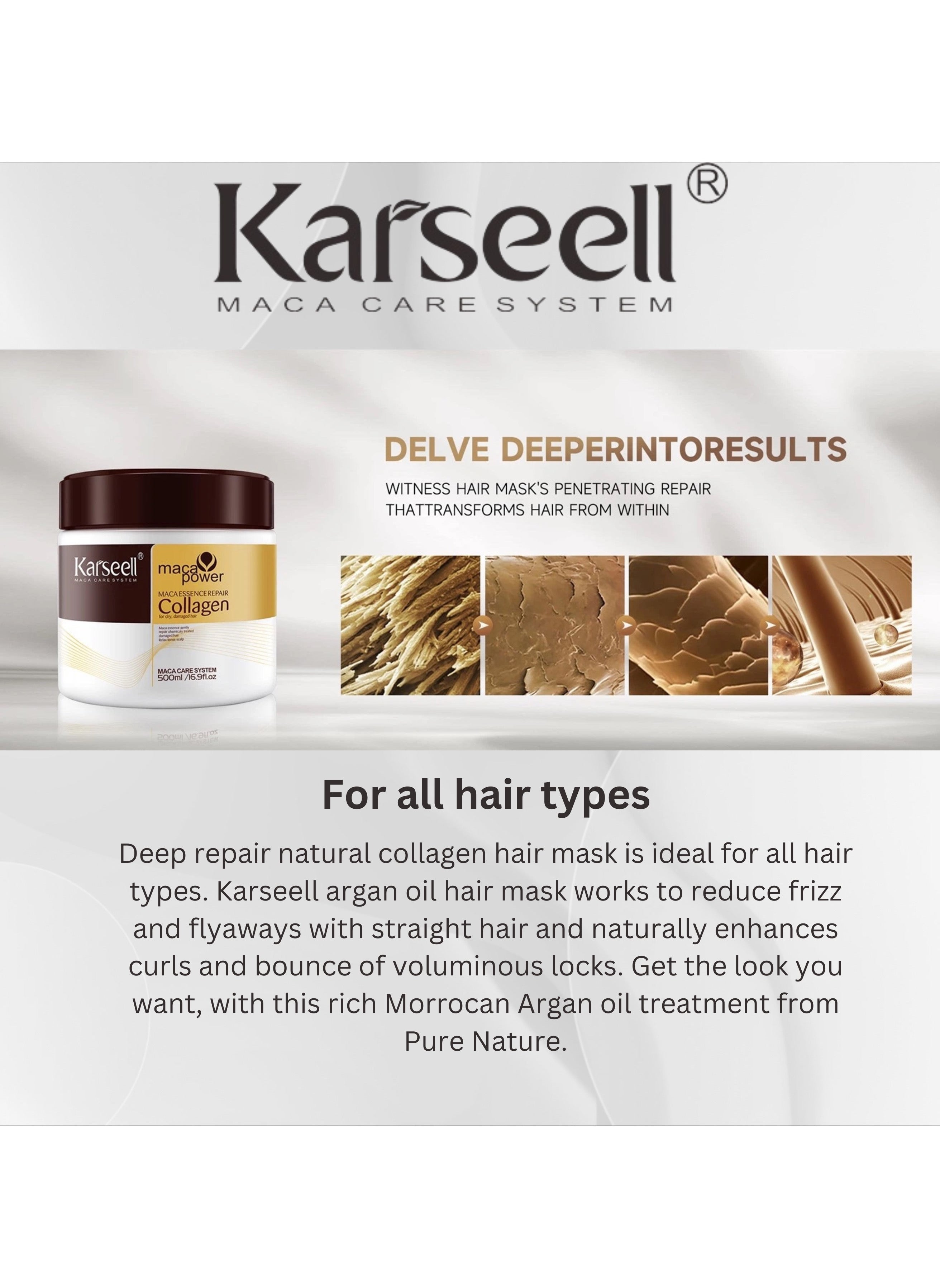 Karseell Collagen Deep Repair Conditioning Hair Mask